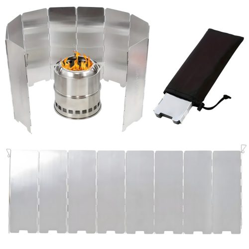 Összecsukható, könnyű alumínium elválasztó tűzhelyekhez és égőfejekhez