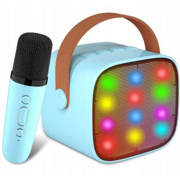   Vezeték nélküli karaoke szett, 2 részes, bluetooth 5.0, kék színben