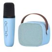Vezeték nélküli karaoke szett, 2 részes, bluetooth 5.0, kék színben