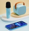 Vezeték nélküli karaoke szett, 2 részes, bluetooth 5.0, kék színben