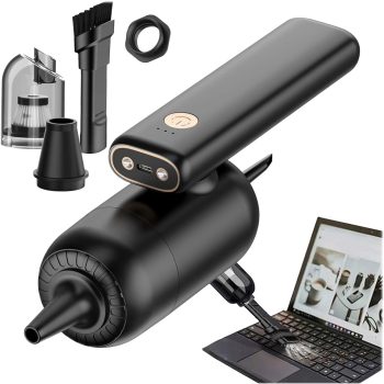   Akkumulátoros autós pórszívó, 4000 mAh, 50W teljesítmény, 280g tömeg, 2 az 1-ben készülék