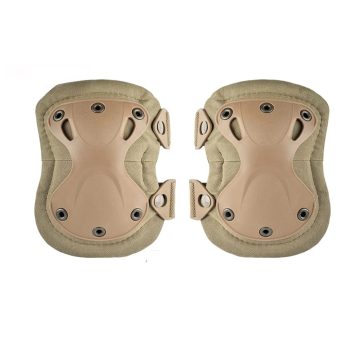   Tépőzáras katonai taktikai könyökvédő/térdvédő, állítható, barna