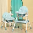 Gyermek etetőszék 3in1, állítható, 95x60x70 cm, kék színben