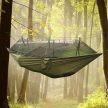 Függőágy szúnyoghálóval, 260 x 140 cm, 180 kg teherbírás