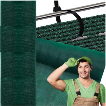   Árnyékoló háló, 95%-os takarás, zöld, 180g/m2 1,5x50 m UV szűrővel 