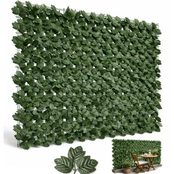   Mesterséges Borostyán Sövény Falra és Erkélyre  1,5 x 3 m