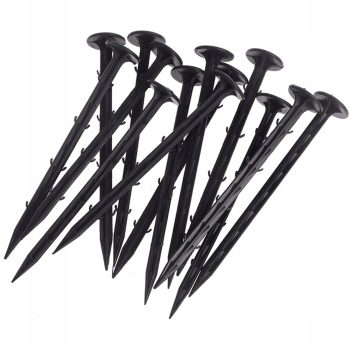   50 DB rögzítőtüske 15 cm, műanyag leszorítótüske talajtakarókhoz