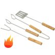 Grillsütő készlet 3 db-os, Csipesz, nyárs, és spatula