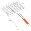 Összehajtható kétoldalas grill rács, 34x22x58 cm