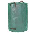 Kerti tároló zsák erős anyagból, 120 literes, 80x60cm, zöld