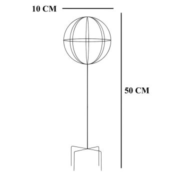   Kerti pergola, fém, 50×10 cm, fehér – stabil, időjárásálló, könnyen összeszerelhető, talajhorgonyos.