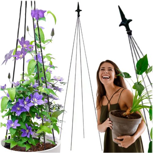 Kerti Virágtartó, Fém Növényállvány 150 cm