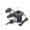 Elektromos pumpa matracokhoz, labdákhoz, medencékhez, univerzális 230V +3 fúvóka