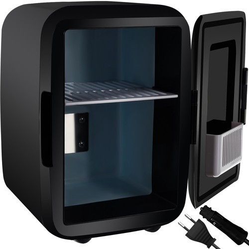 Mini autós hűtőszekrény, minibár - fekete, 4L