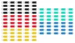 Kulcstartók / azonosítók készlet kulcsokhoz 100 db