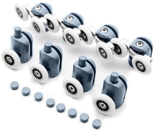 Zuhanykabin görgőkerék készlet, 8 db kerékkel