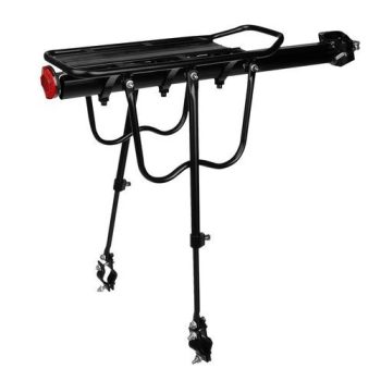   Nyeregcsőre szerelhető kerékpáros csomagtartó - prizmával, max. 75 kg terheléssel