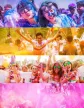 Színes holi por készlet, 6x100 g