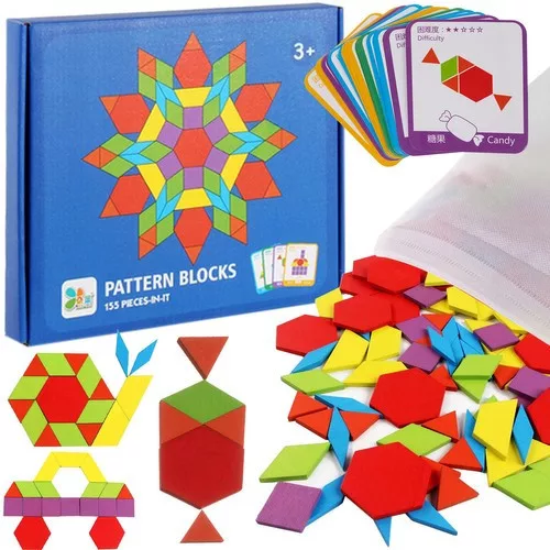 Oktatási puzzle - geometriai alakzatok