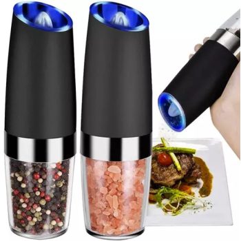   2 db elektromos automata só- és borsdaráló, LED lámpával