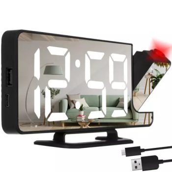 LED-es ébresztőóra projektorral