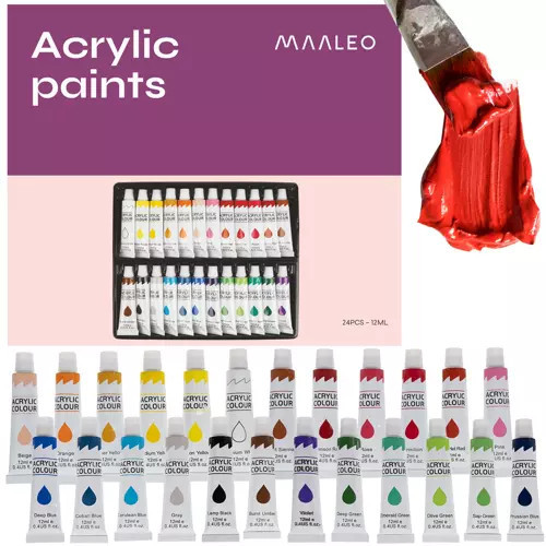 Akril festékek 24 db. - 12 ml