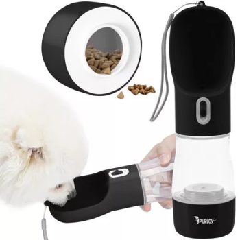   Hordozható víz és ételadagoló készülék kutyáknak, 3 az 1-ben