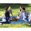 Vízálló piknik takaró, XXL, szürke/kék