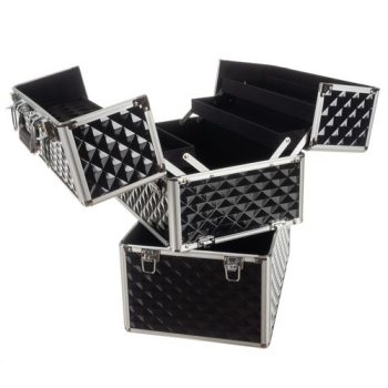 Kozmetikai bőrönd, három szinttel