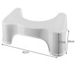 WC lábtartó, stabil fellépő, fehér