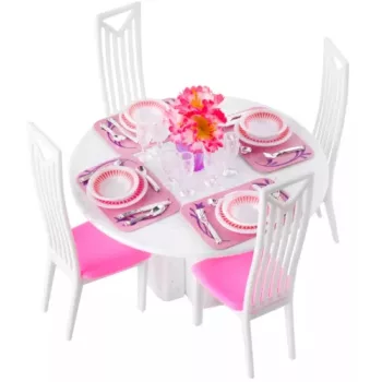 Bababútor készlet, asztal és székek, 43 elem