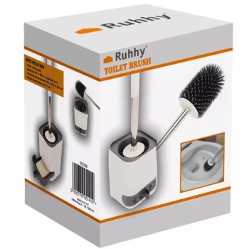 Szilikon WC kefe tartóval