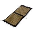 Akupresszúrás szőnyeg, fekete/arany 115x40x2 cm, táskával