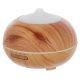 Ultrahangos aroma diffúzor, párásító, világosbarna, 400 ml, 16,7x13 cm
