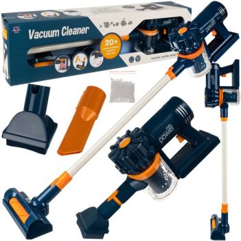   Gyermek álló porszívó, játék porszívó tápellátás:3 x AA elem, 3db cserélhető fejjel