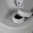 Hordozható mobil WC, szürke, 20+12 L