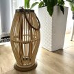 Bambusz lámpa, rattan, bézs, 40 cm