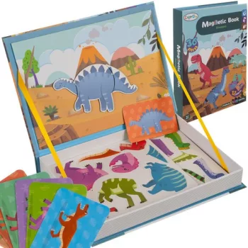 Mágneses dinoszaurusz puzzle játék