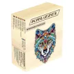 Fából készült puzzle játék, farkas motívum, 170 db-os