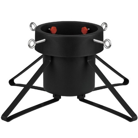 Nagy karácsonyfa-állvány víztartállyal és 4 fémlábbal, stabil, biztonságos tartó