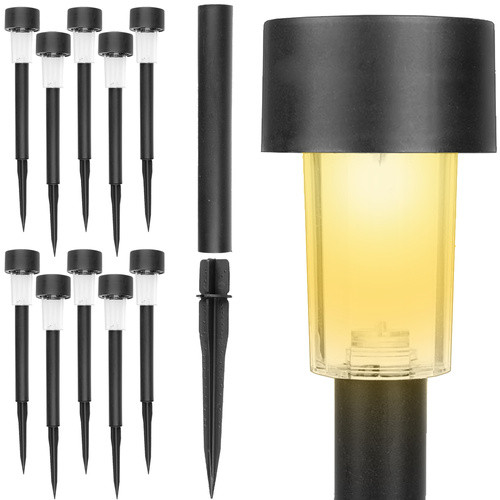 LED napelemes kerti lámpák - 10 darabos szett, vízálló
