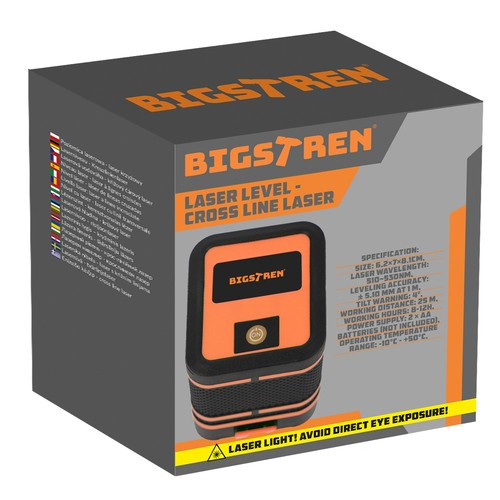 Elektronikus lézeres szintező zöld keresztlézerrel és tokkal