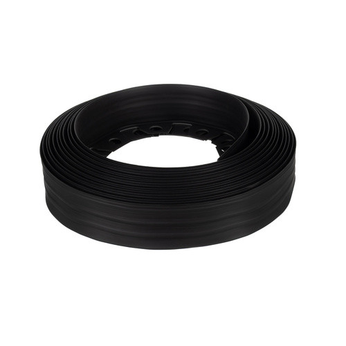 Kerti rugalmas gyepszegély 4cm x 10m fekete 20 db rögzítő