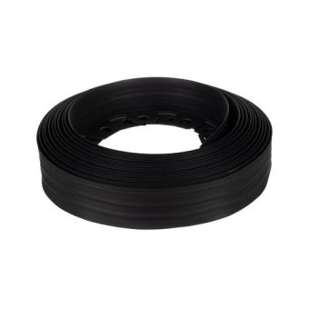   Kerti rugalmas gyepszegély 6cm x 10m fekete 20 db rögzítő