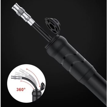 Kézi kerékpárpumpa vázra szerelhető, 7 bar nyomás