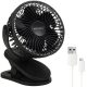 Vezeték nélküli álló asztali ventilátor, 1200mAh USB-C, fekete