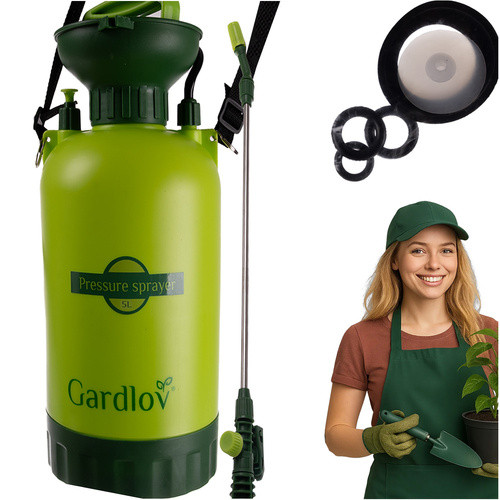 Kézi kerti permetező, hosszú szárú lándzsa + tömlő 150 cm 5l