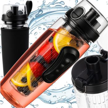 Vizes palack gyümölcsbetéttel  1000ml