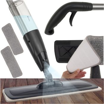   Mikroszálas lapos felmosófej szórófejjel, 41 cm, 600 ml űrtartalom + 2 kendő