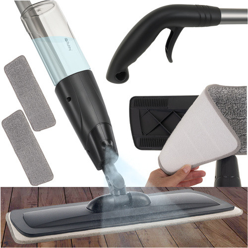 Mikroszálas lapos felmosófej szórófejjel, 41 cm, 600 ml űrtartalom + 2 kendő